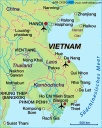 Karte Vietnam/Kambodscha