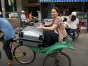 Fahrrad-Rikscha (Cyclo) in Chau Doc
